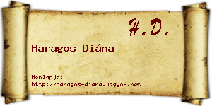 Haragos Diána névjegykártya